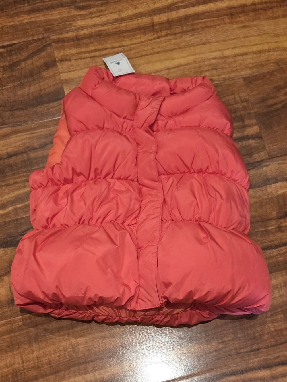 GAP Baby NWT 18-24 Months Coral Puffer Vest